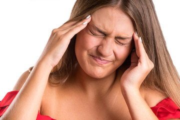 Fototapeta premium Young woman sick