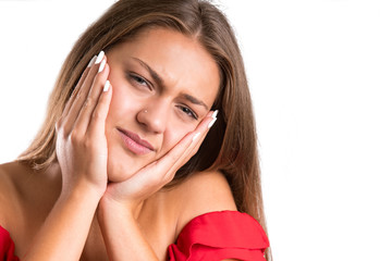 Obraz premium Young woman sick