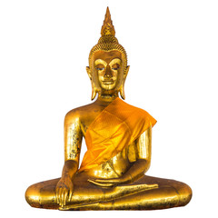 Zittende gouden Boeddha
