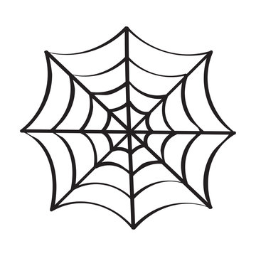 cobweb isolated illustration on white background
