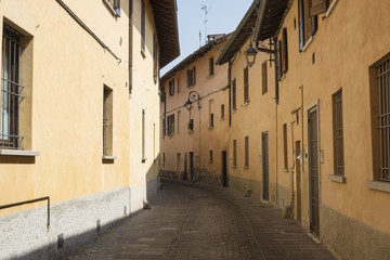 Obraz premium Inzago (Milan, Lombardy, Italy): old street