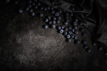 ripe fresh blueberries