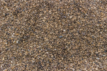 Assorted gravel stones background texture