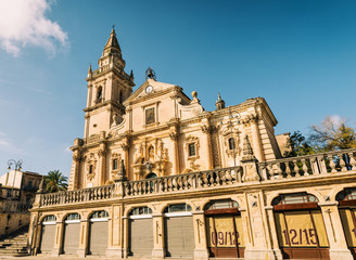 Fototapeta na wymiar Cattedrale di Ragusa, Sicilia