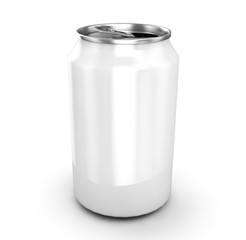 Aluminum can 3d render, ideal for beer, lager, alcohol, soft drinks, soda, fizzy pop, lemonade, cola, energy drink, juice, water