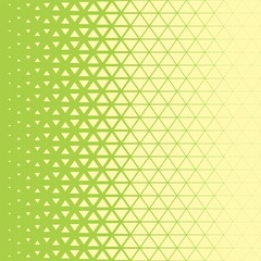 Abstract polygon green and yellow graphic triangle pattern