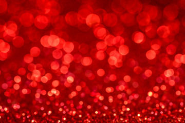 Abstract defocused red background for christmass cards