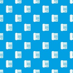 Office business keypad phone pattern seamless blue