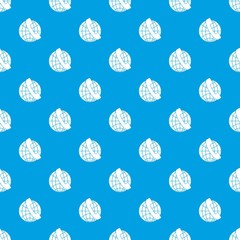 Handset and globe pattern seamless blue