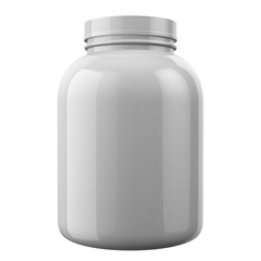 White Protien Bottle