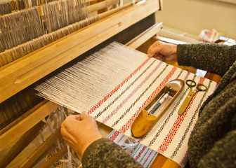 The ancient weaving art in Latvia
