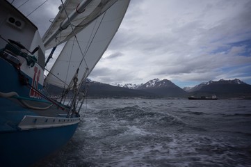 Sailing in antarctica