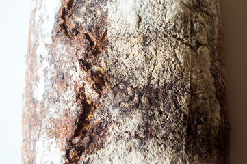 Close-up of Whole grain Sourdough Bread on a table