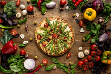 Fototapety  włoska pizza z rukolą