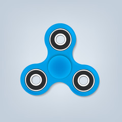 Hand spinner fidget vector illustration. Relaxation hand spinner