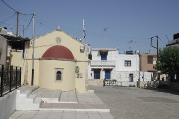 Fototapeta na wymiar Церковь Божией Матери Панагия, в деревне Пископьяно, Греция