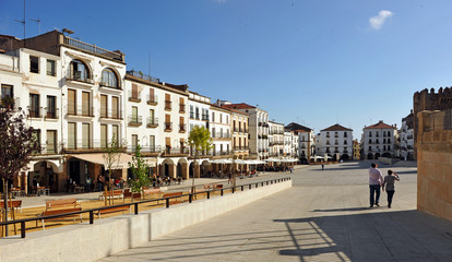 Fototapeta na wymiar Plaza Mayor de Cáceres, España