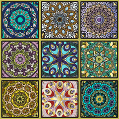 Colorful floral seamless pattern