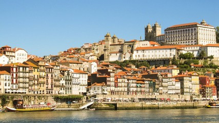 Porto, Portugal - Circa October 2013: Cityscape of Porto and the Douro river
