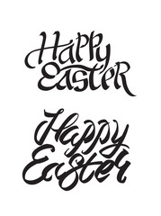 Vector illustration Easter lettering poster design.