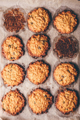 Oatmeal Cookies with Raisins.