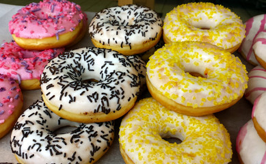 Colorful donuts