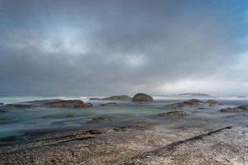 Rocks in the Morning Mist - By Olivier Meunier