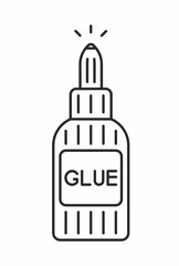 Glue vector icon