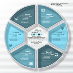 Abstract 3D Paper Infographics