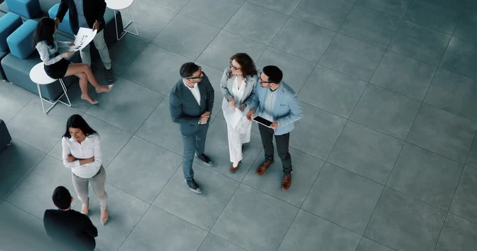Professional business people working together on project