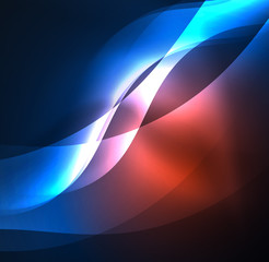 Illuminated neon waves