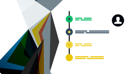 Modern triangle presentation template