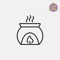 aroma therapy line icon