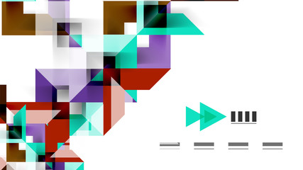 Business presentation geometric template