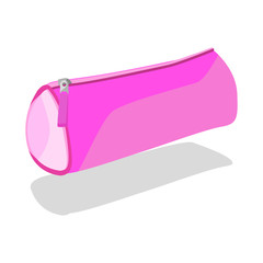 Pencil case vector purpure