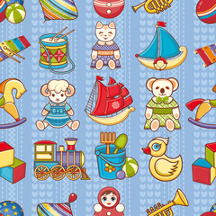 Child toy seamless pattern. Design element
