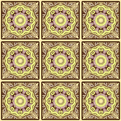Colorful floral seamless pattern