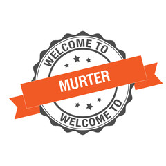Obraz premium Welcome to Murter stamp illustration