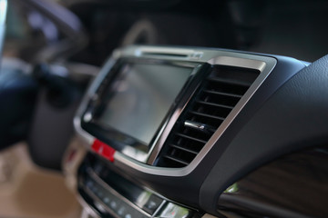 Obraz na płótnie Canvas luxury interior vehicle in modern car
