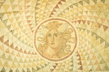 Greek mosaic in Athens, Greece