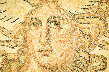 Greek mosaic in Athens, Greece