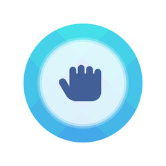 Paper Flat Cirlce Button