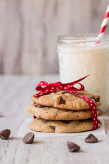 Chocolate Chip Cookies with Milk
