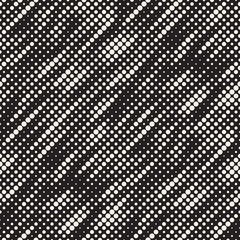 Modern Stylish Halftone Texture. Endless Abstract Background With Random Circles. Vector Seamless Mosaic Pattern.