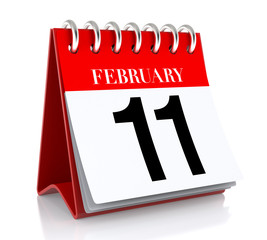 February 11. Calendar