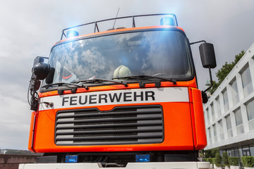 german fire fighter truck