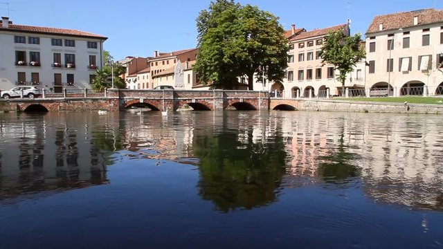 Treviso Lungo Sile Veneto Nordest Italia Italy