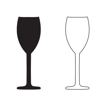 wine glass icon- vector illustration