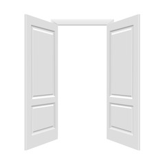 White Open Doors