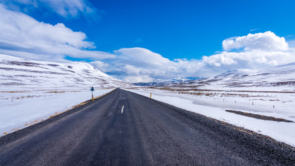 Road Snow winter Iceland 